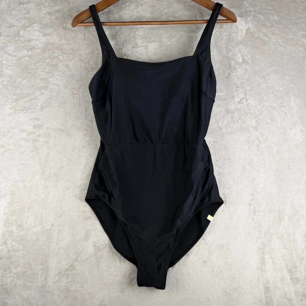 Summersalt One Piece Swimsuit Black Size 8 Adjustable Straps